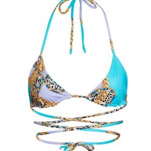 Inamorata  Las Olas Top in Lavender Leopard Link, Medium